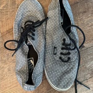 Vans Gray and White Dot Sneakers